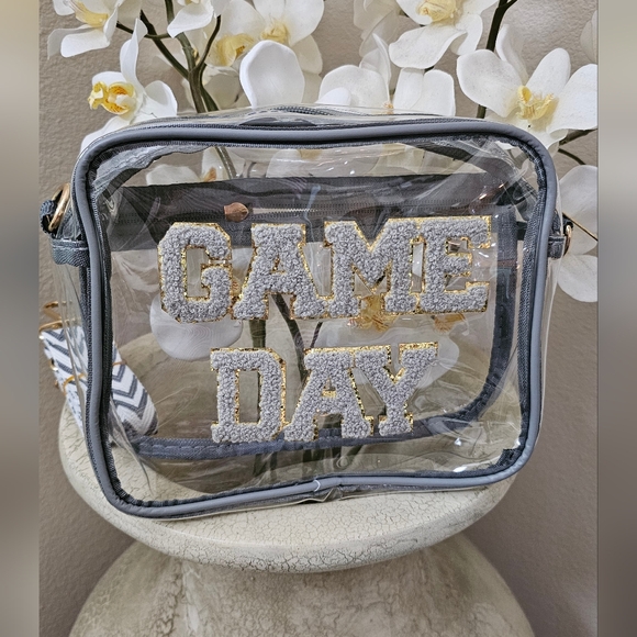 Clear 'Game Day' Stadium Approved Crossbody Bag NWOT - Picture 1 of 12
